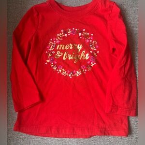 “Merry and Bright” Long Sleeved Tshirt